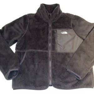 Women's North Face black fleece zip up.  Size Medium